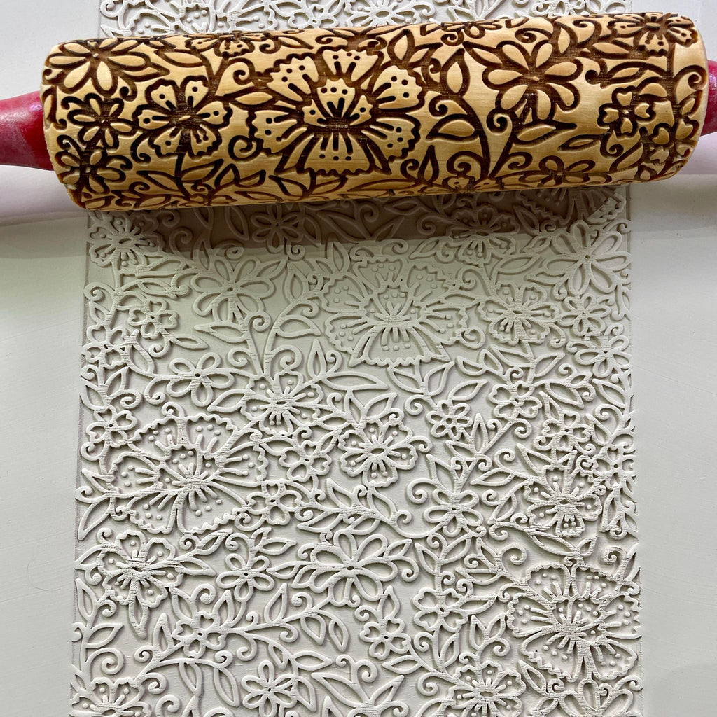 Floral Batik 7 Rolling Pin