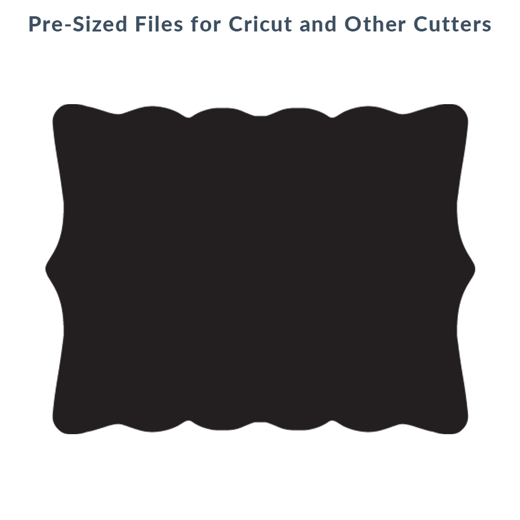 Ruffled Rectangle Rim Template Mega Pack