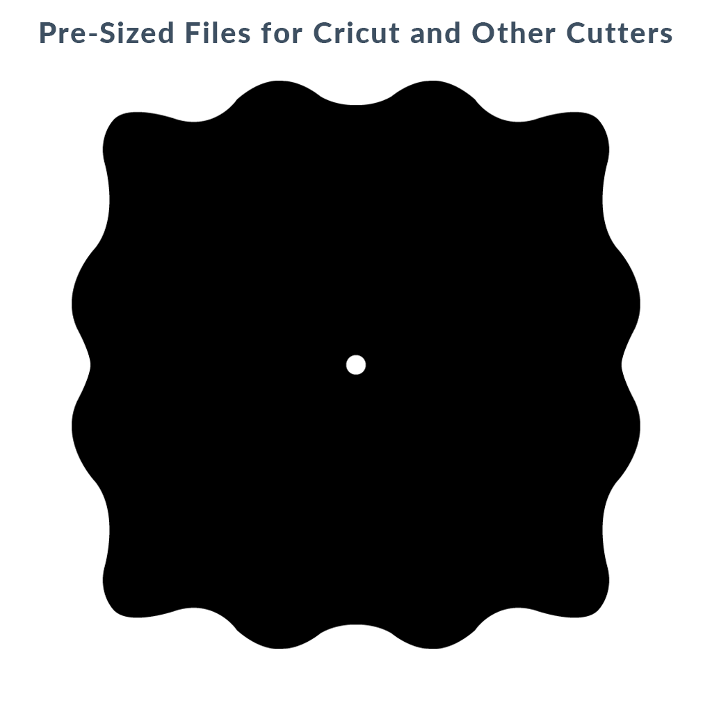 Ruffled Square Rim Template Pack