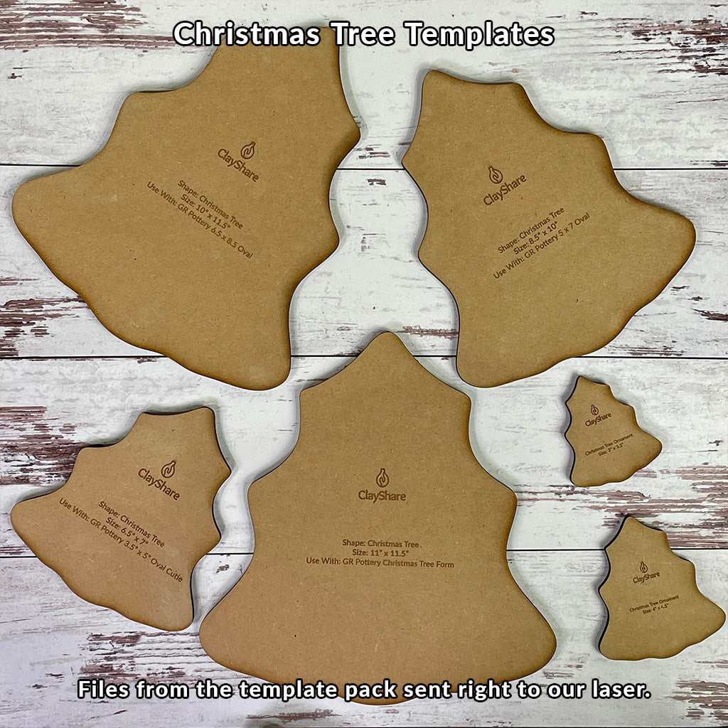 Christmas Tree Rim Template Pack