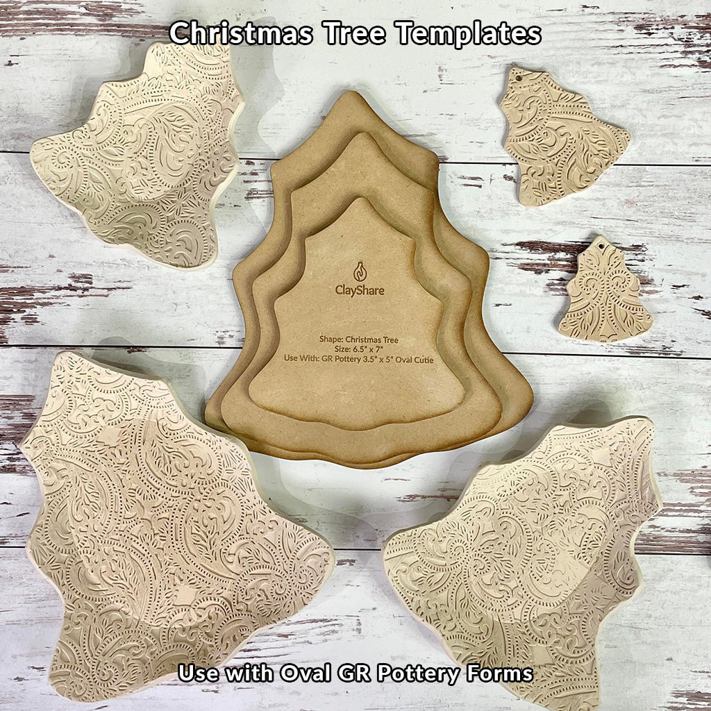Christmas Tree Rim Template Pack