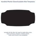 Handled Platter Rim Template Pack