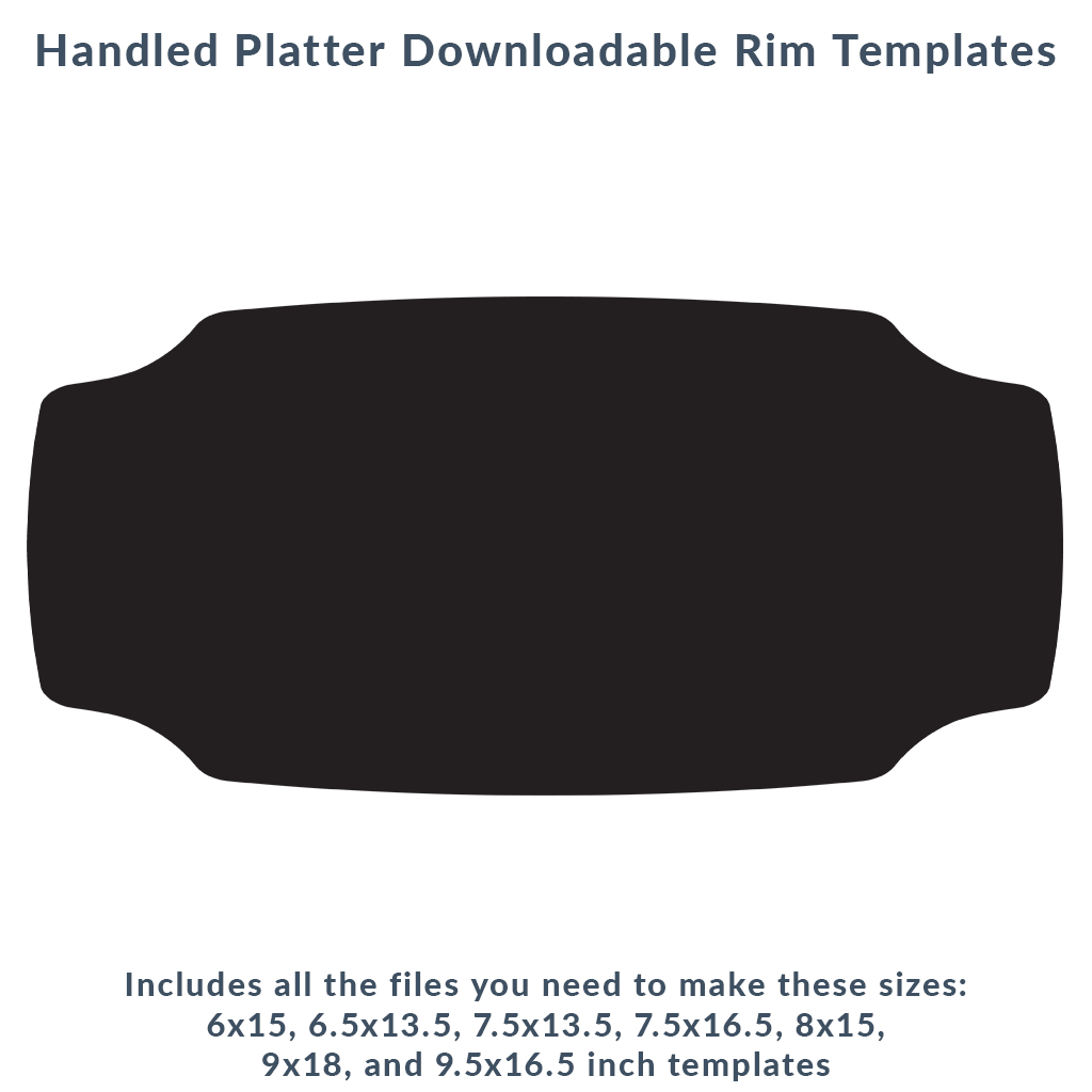 Handled Platter Rim Template Pack