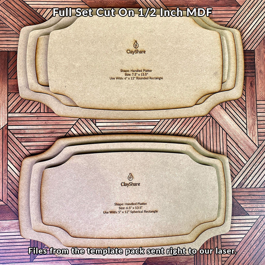 Handled Platter Rim Template Pack