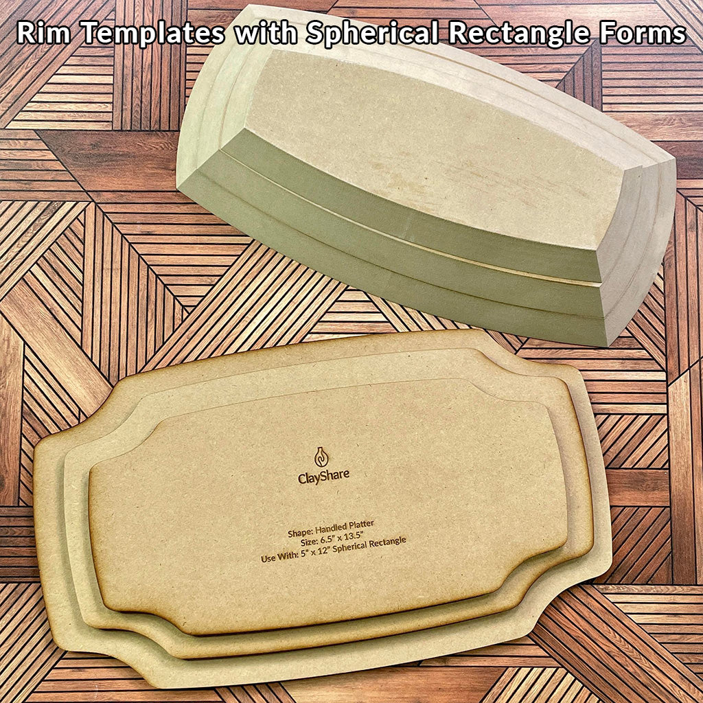 Handled Platter Rim Template Pack