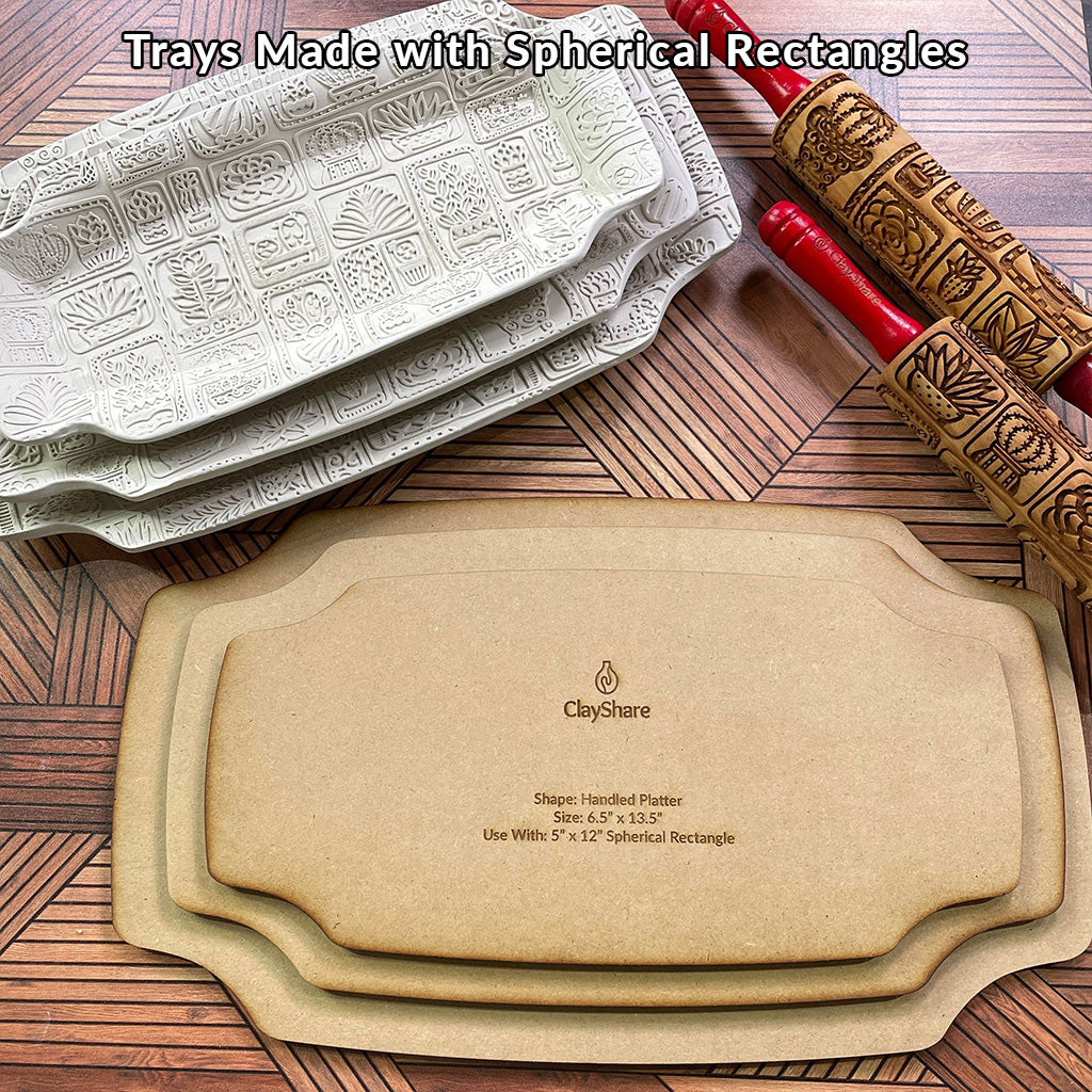 Handled Platter Rim Template Pack