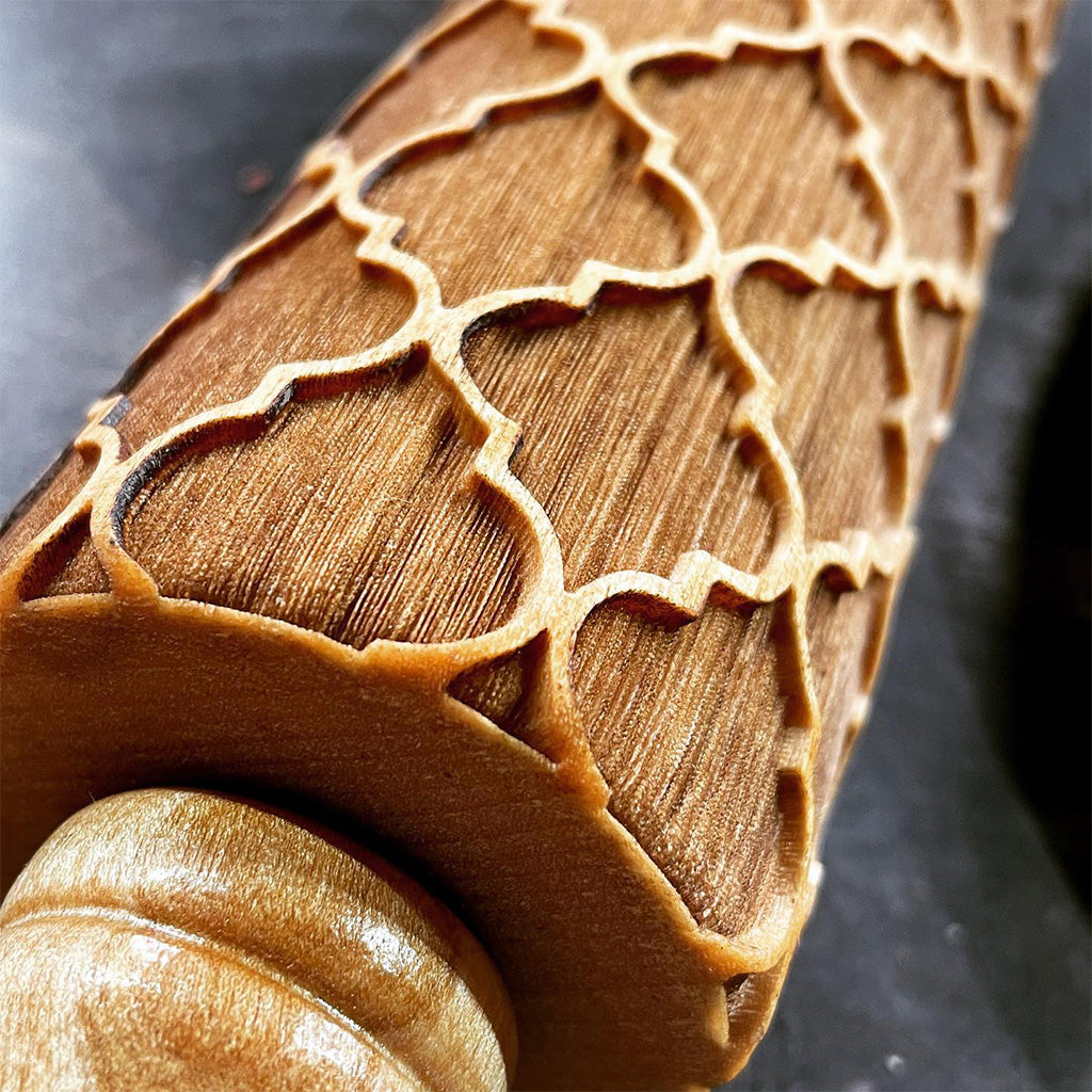 Lattice Flourish 12 Rolling Pin