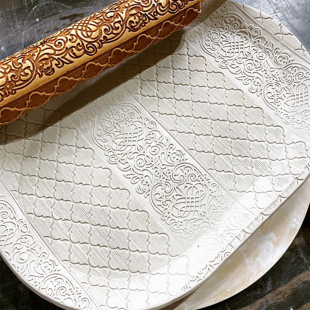Lattice Flourish 12 Rolling Pin