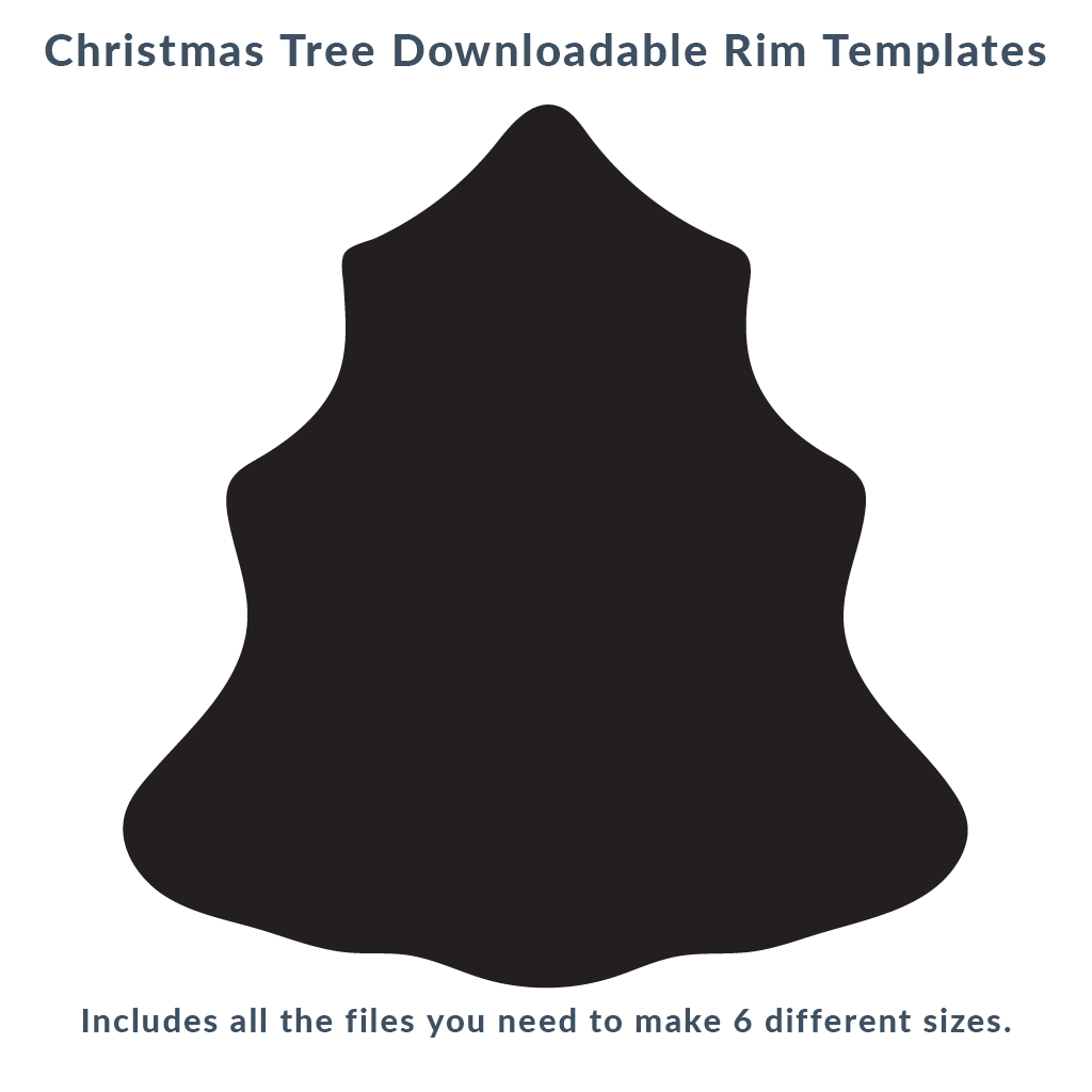 Christmas Tree Rim Template Pack