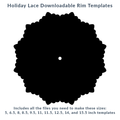 Holiday Lace Rim Template Pack