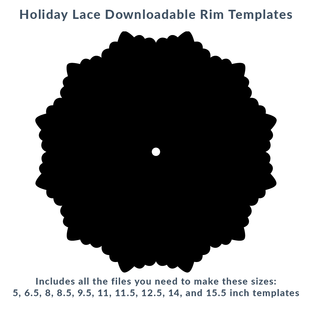 Holiday Lace Rim Template Pack