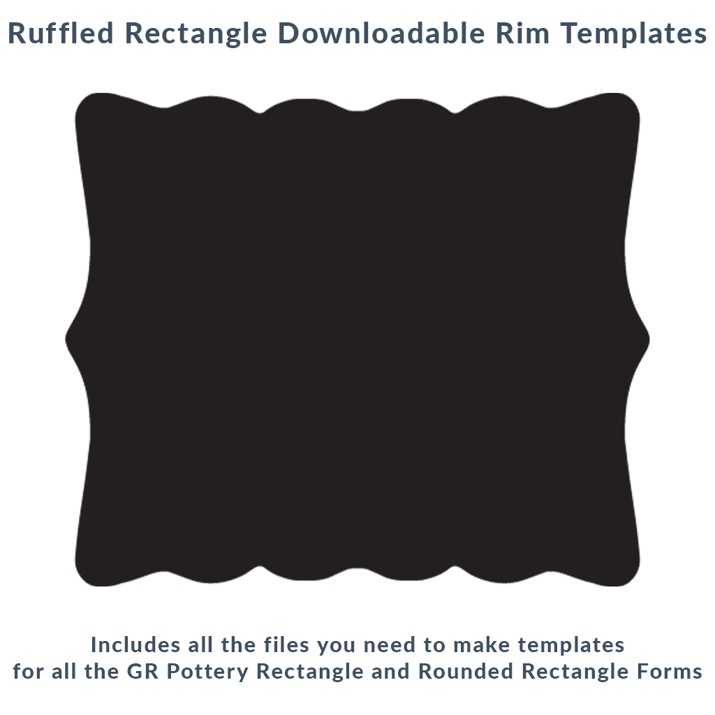 Ruffled Rectangle Rim Template Mega Pack