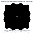 Ruffled Square Rim Template Pack