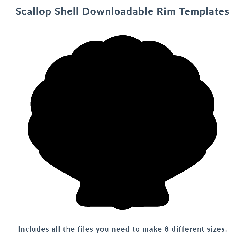 Scallop Shell Rim Template Pack
