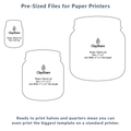 Mason Jar Rim Template Pack