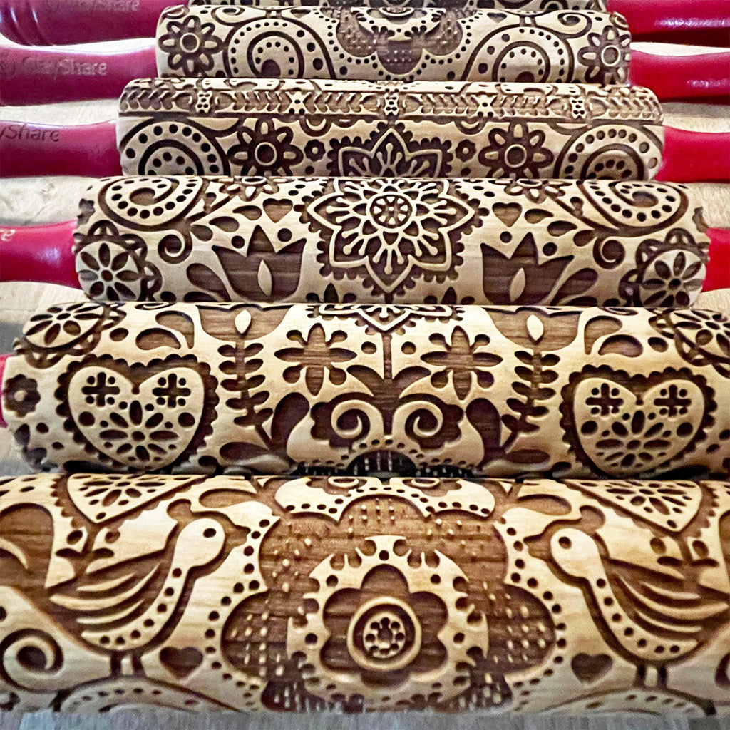 Scandi Birds 7 Rolling Pin