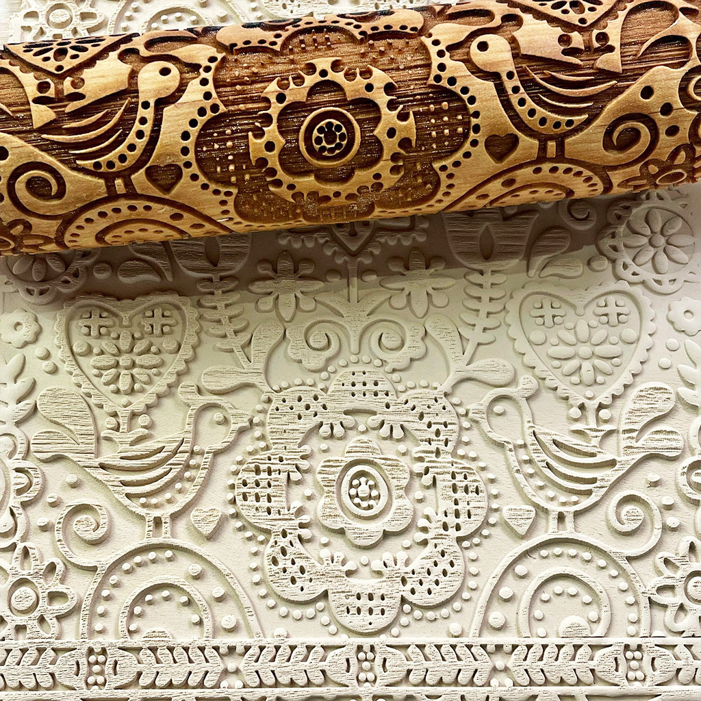 Scandi Birds 7 Rolling Pin