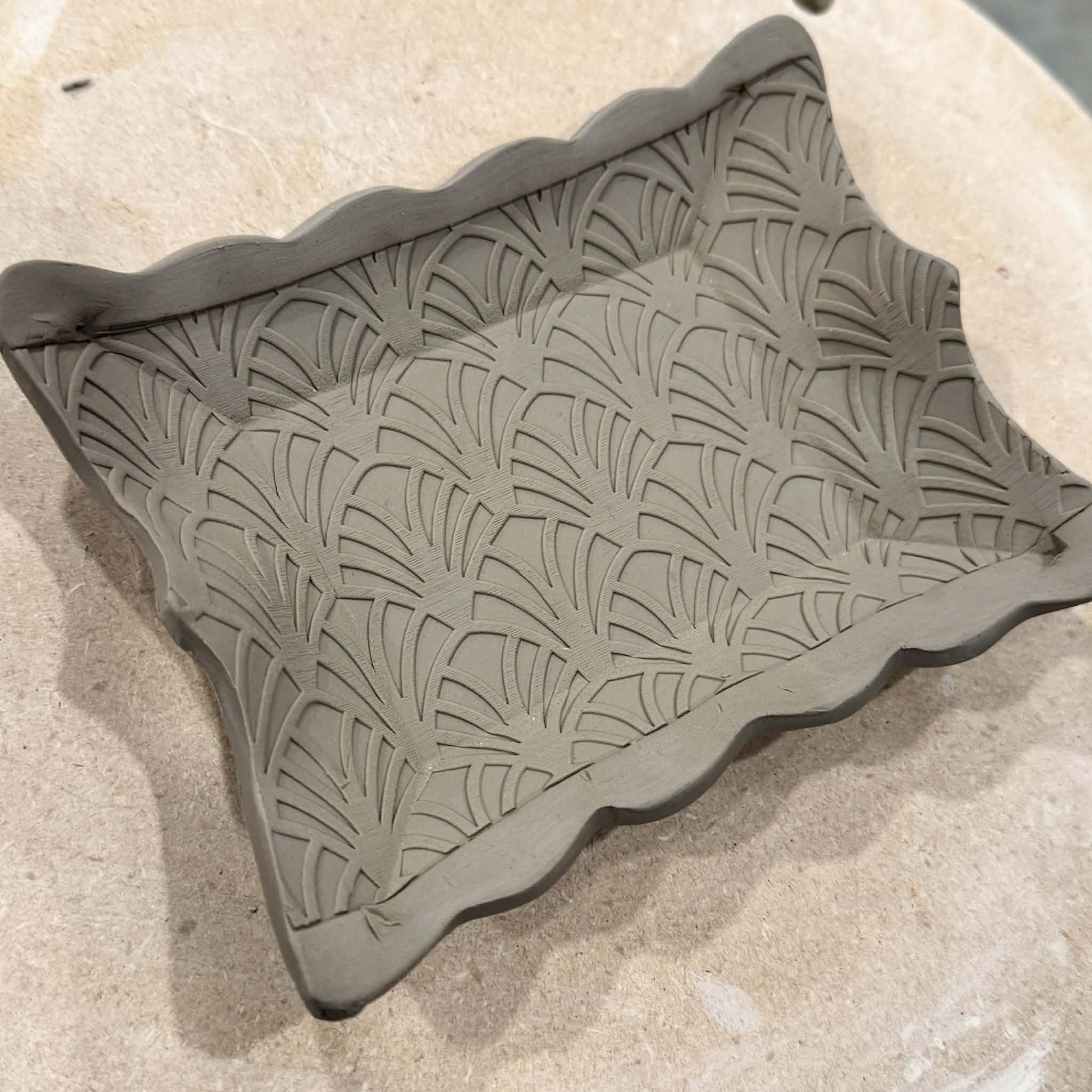 Art Deco EmpressaMat Textured Mug Mat