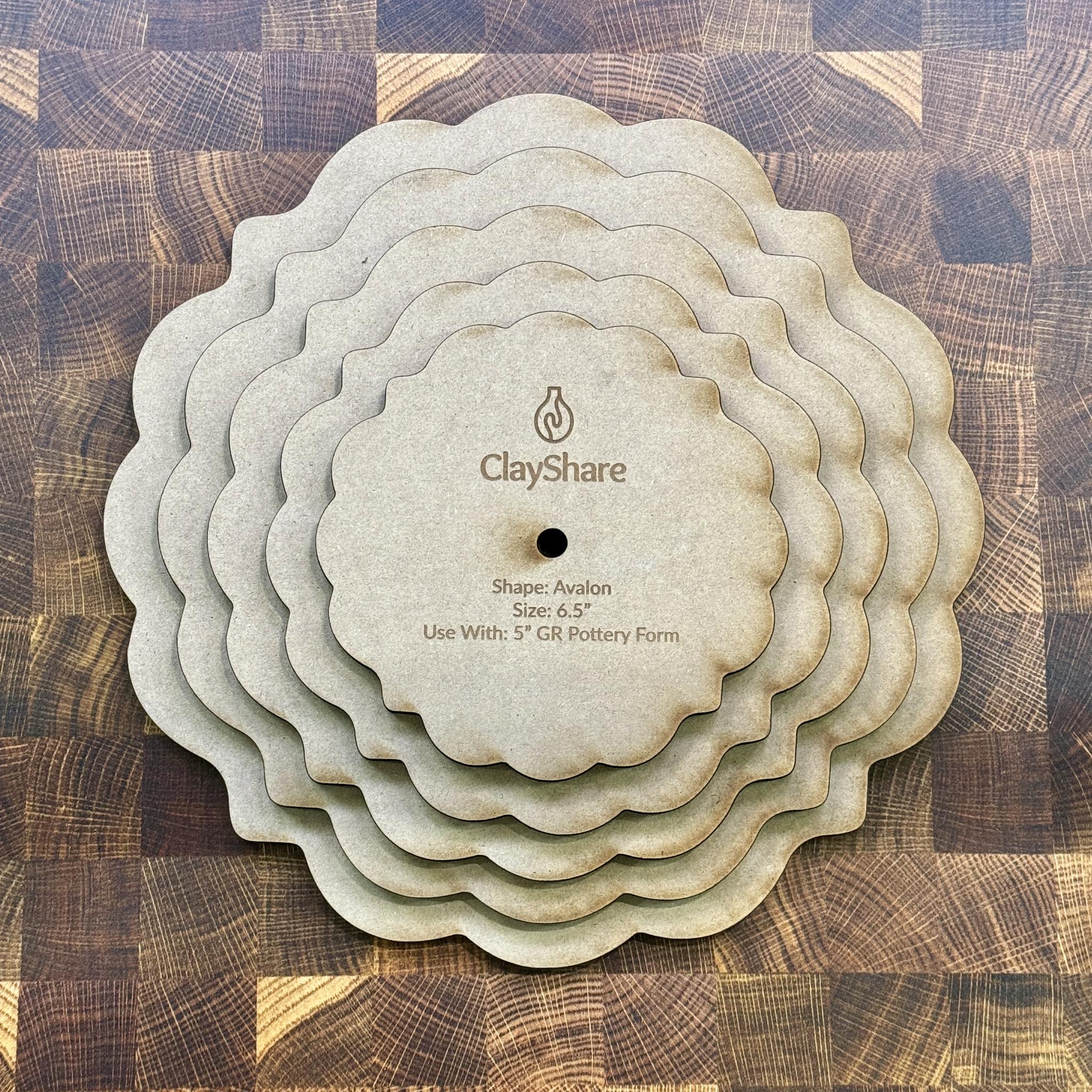 Avalon Round Stack Rim Template Set