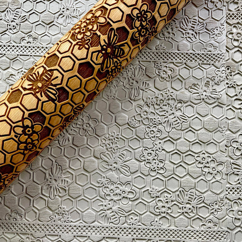 Bees and Blossoms 12 Inch Rolling Pin