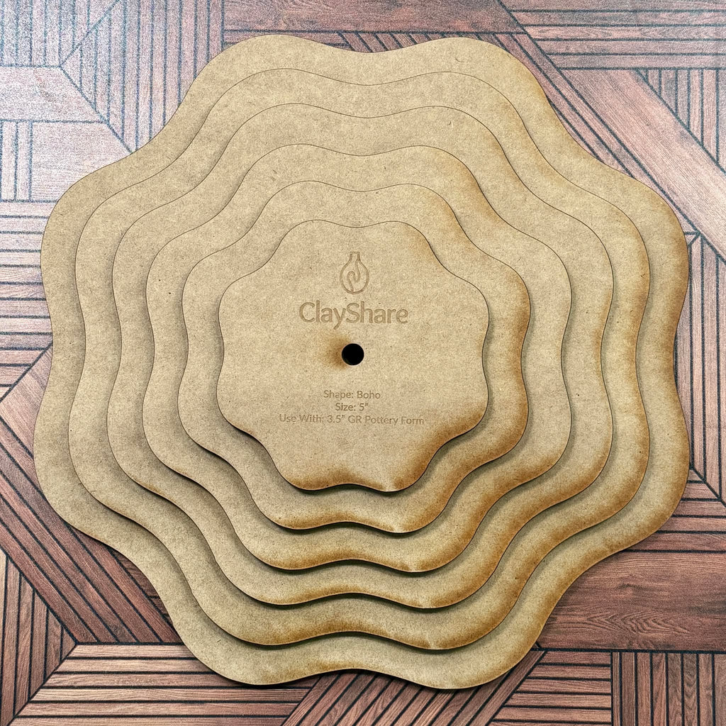 Boho Round Stack Rim Template Set
