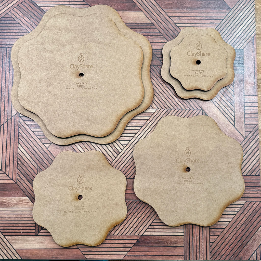 Boho Round Stack Rim Template Set