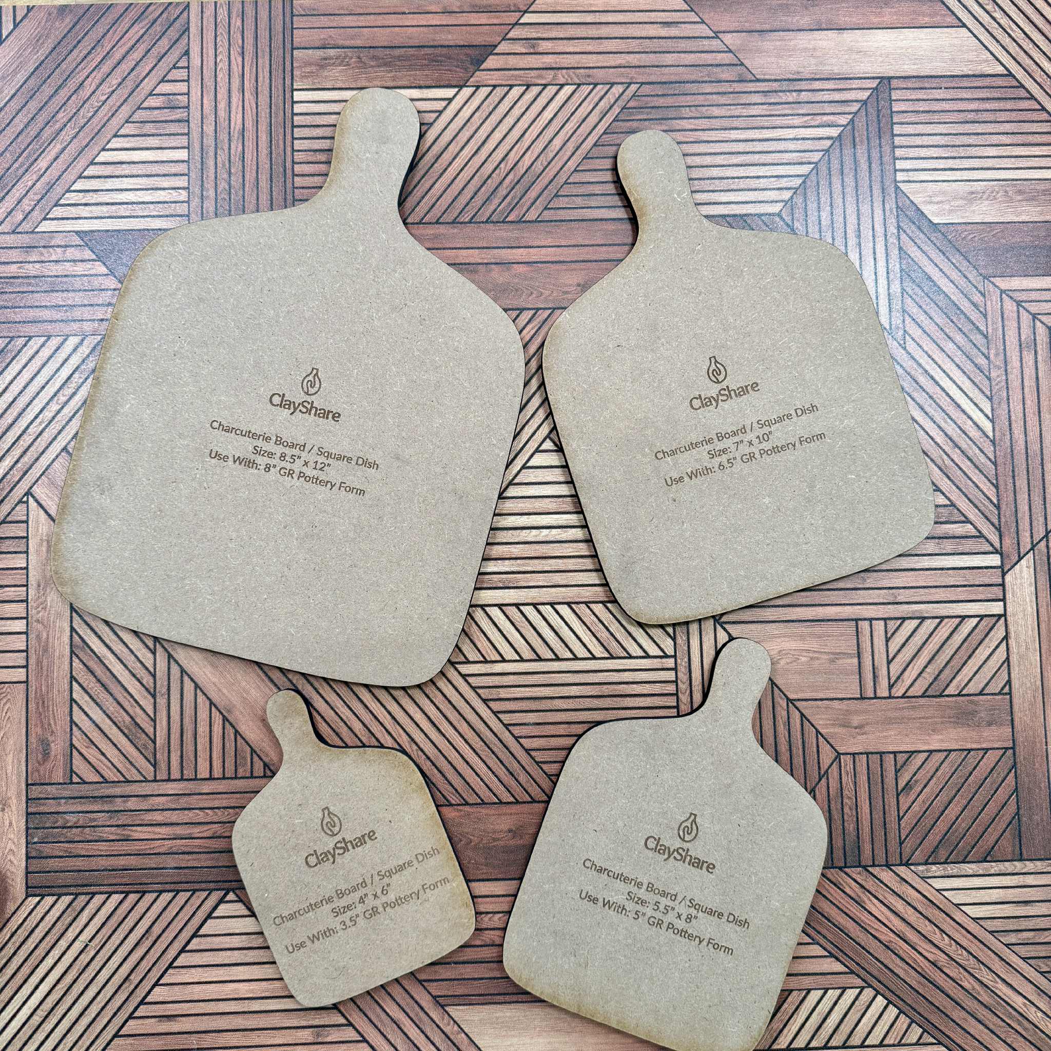 Charcuterie Board Template Small Set