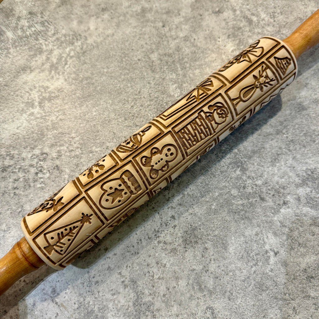 Christmas Medley 12 Rolling Pin