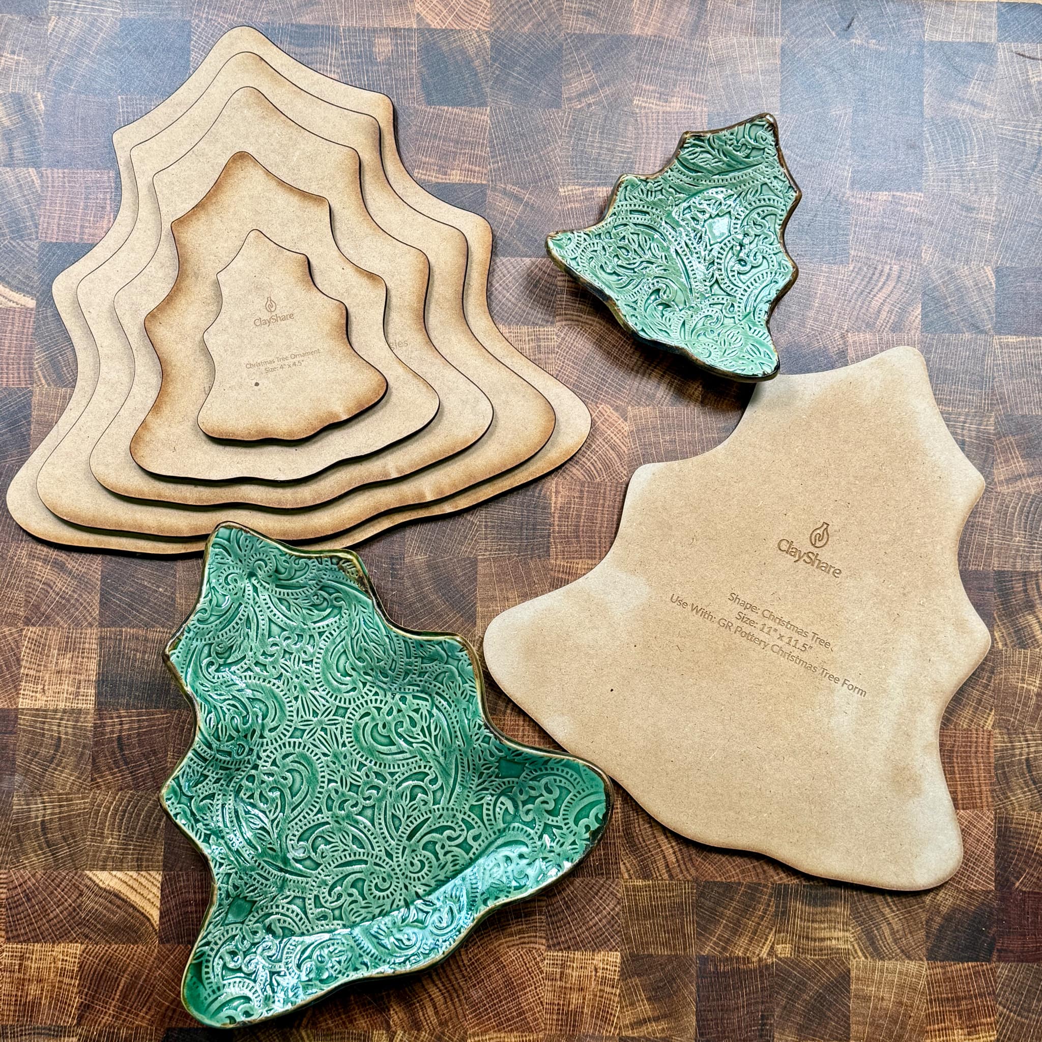 Christmas Tree Rim Template Set
