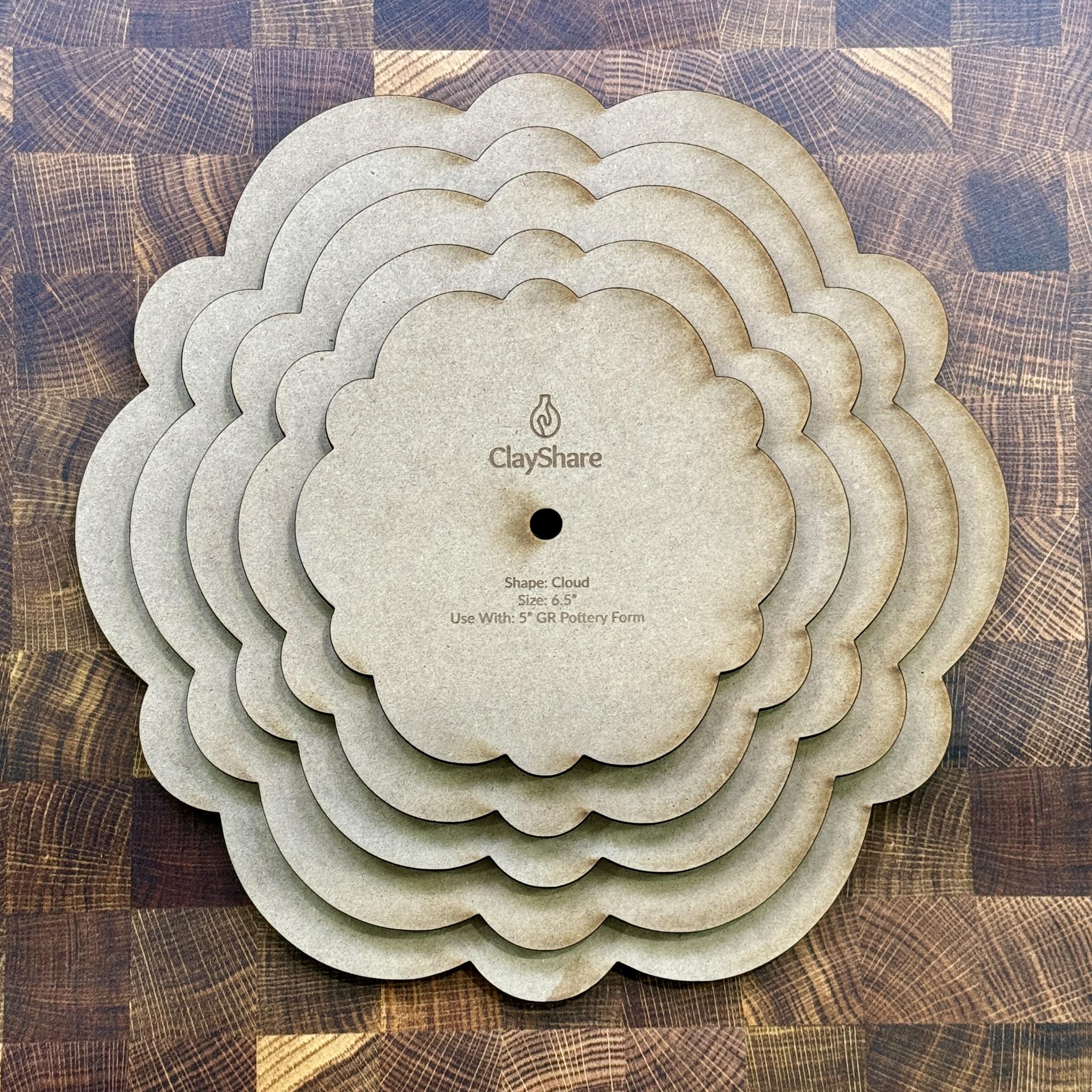 Cloud Round Stack Rim Template Set