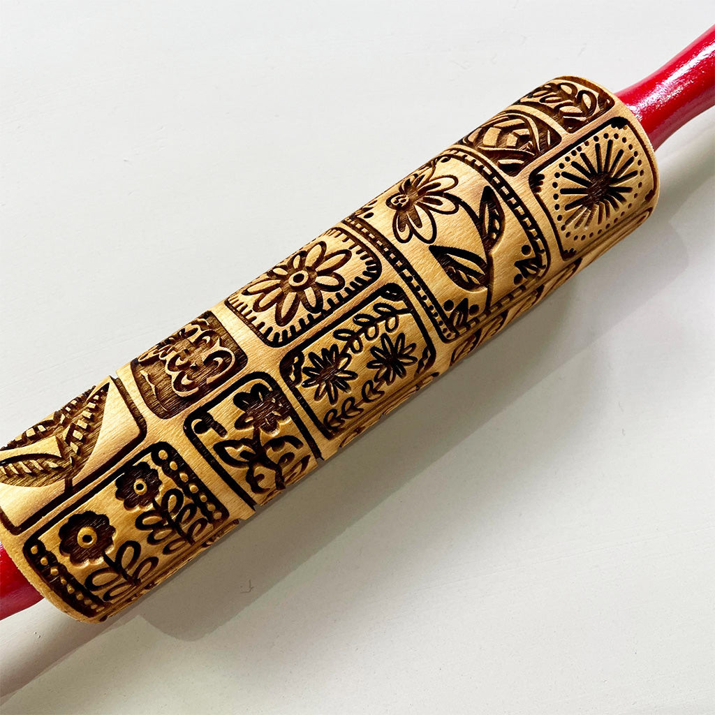 Coneflower 7 Inch Rolling Pin