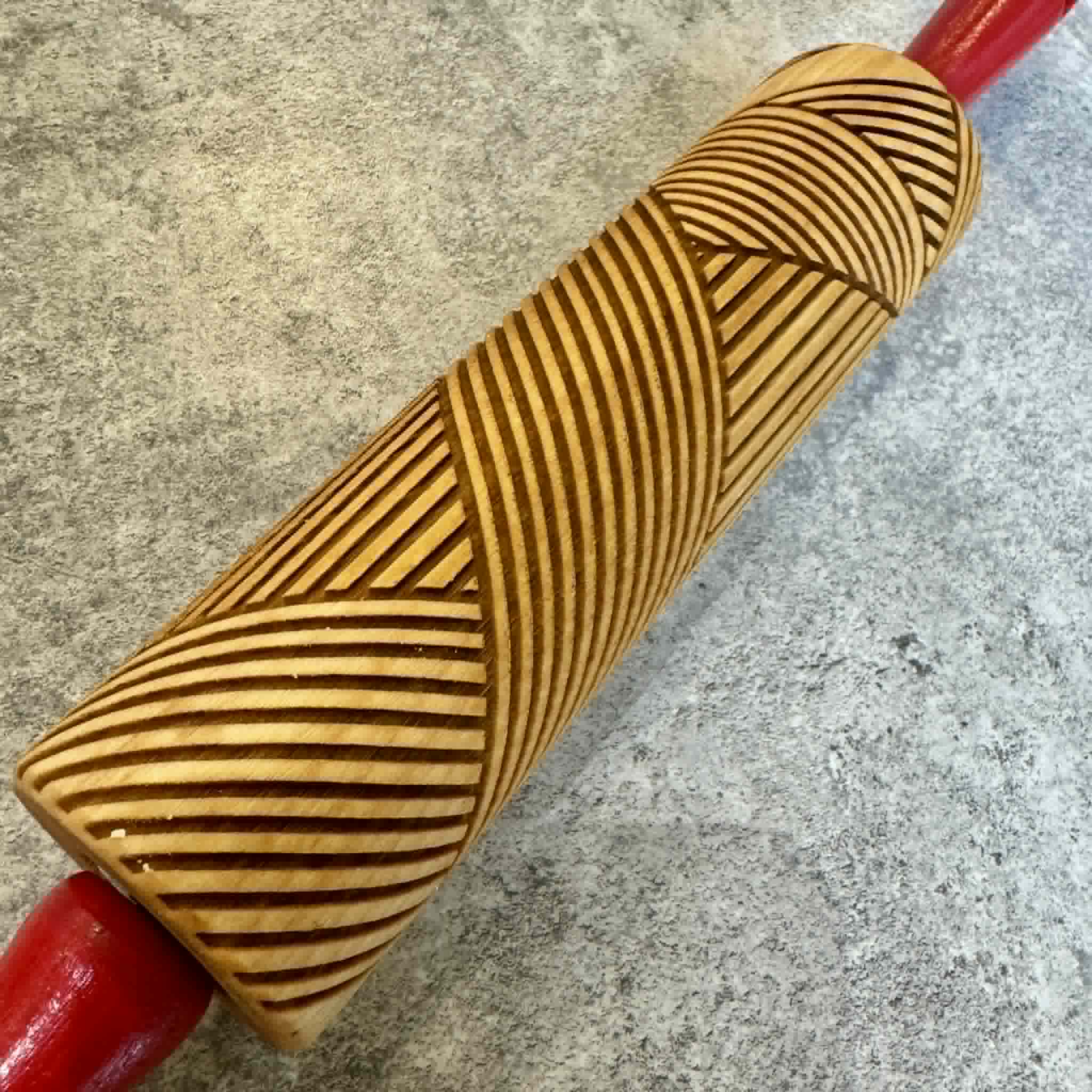 Corduroy Quilt 7 Rolling Pin