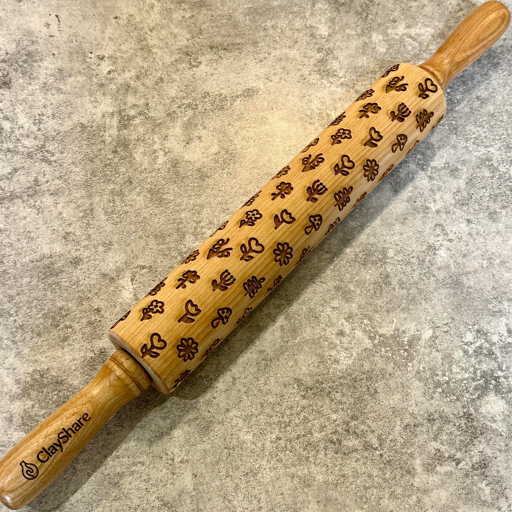 Cottage Flowers 12 Rolling Pin
