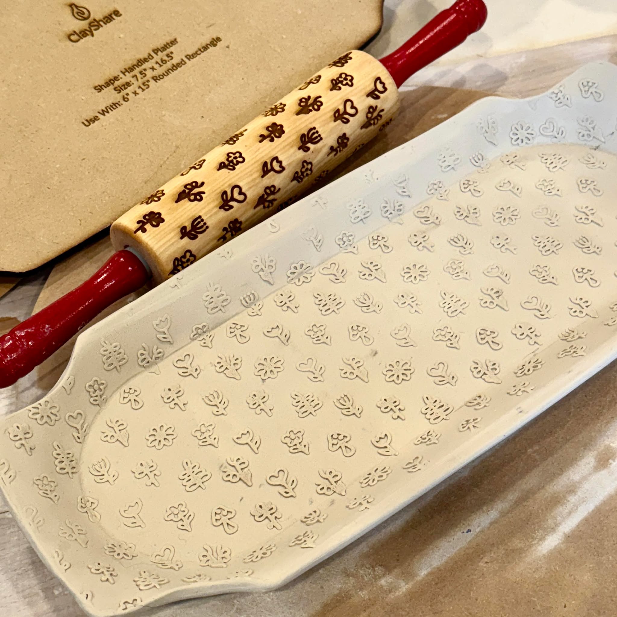 Cottage Flowers 7 Rolling Pin