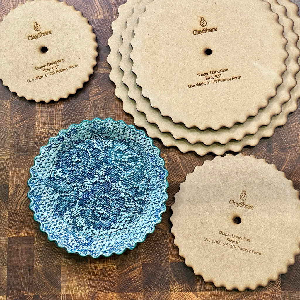 Dandelion Round Stack Rim Template Set