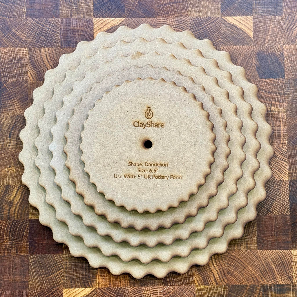 Dandelion Round Stack Rim Template Set