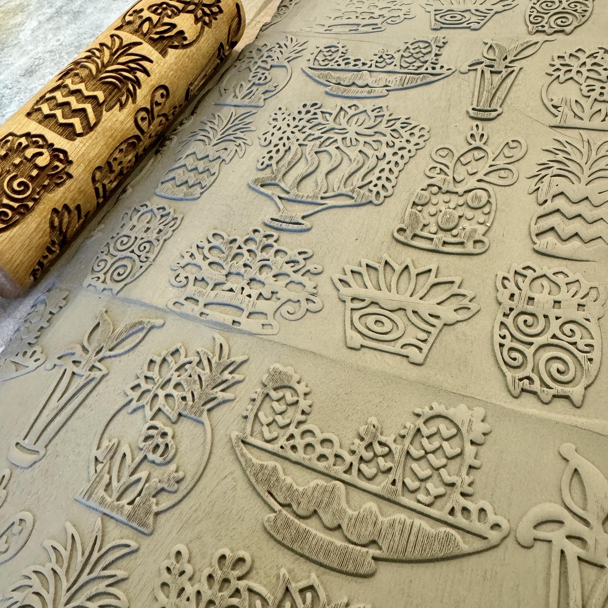 Fancy Plants 7 Rolling Pin