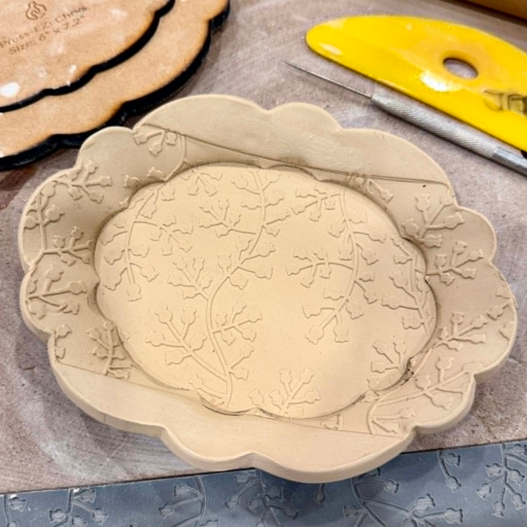 Floral Vines EmpressaMat Textured Mug Mat