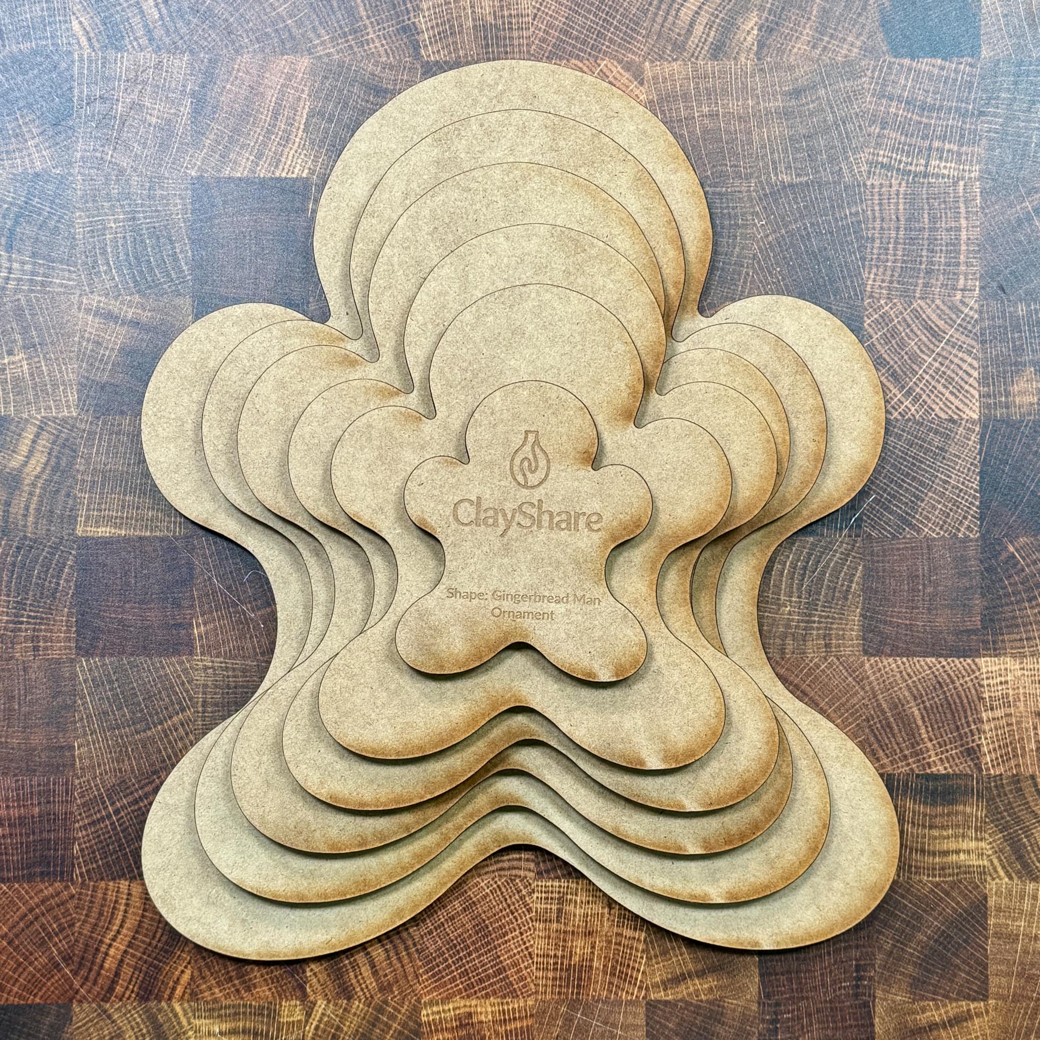 Gingerbread Man Rim Template Set