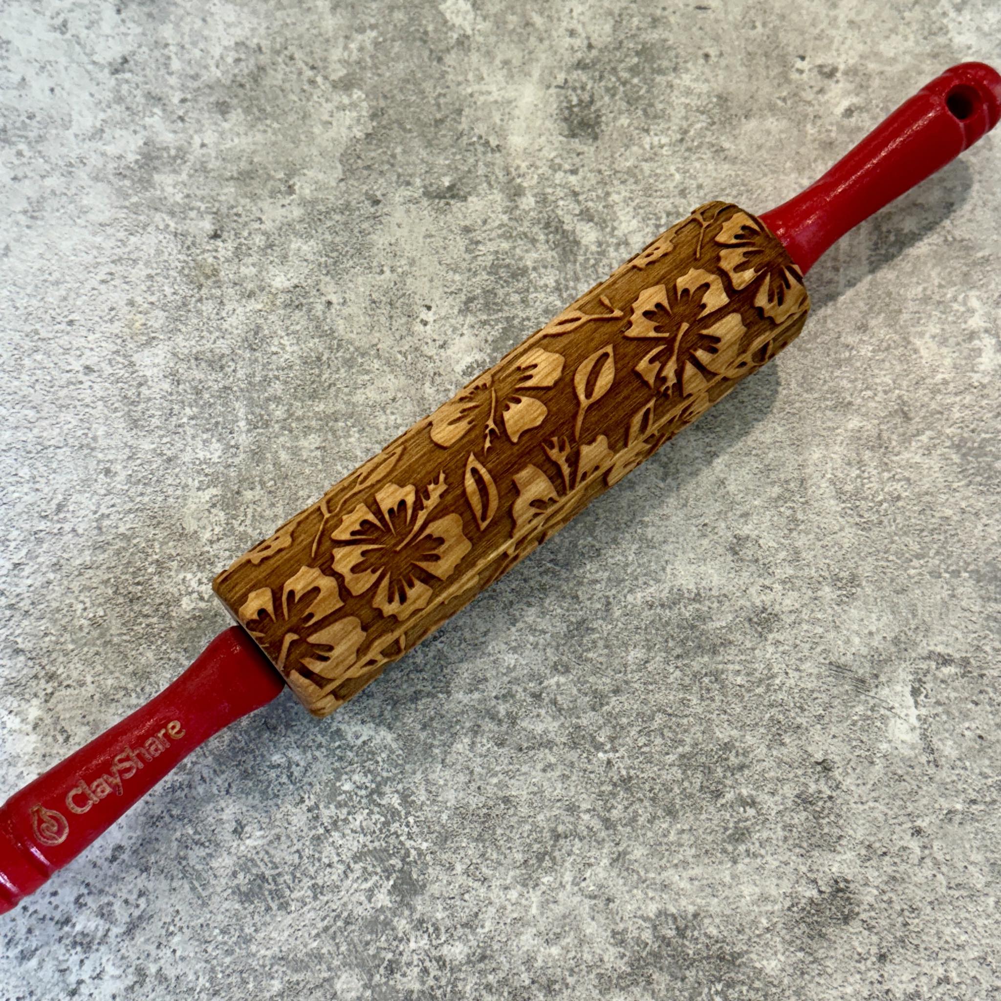 Hibiscus 7 Rolling Pin