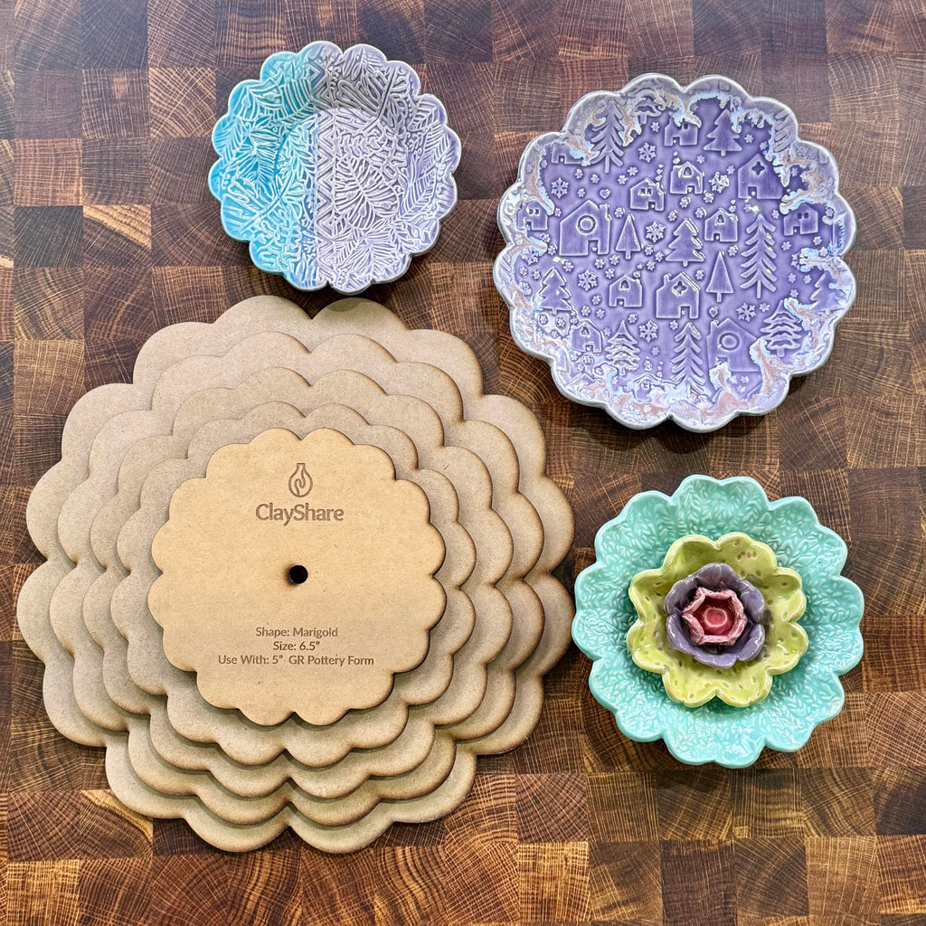 Marigold Round Stack Rim Template Set