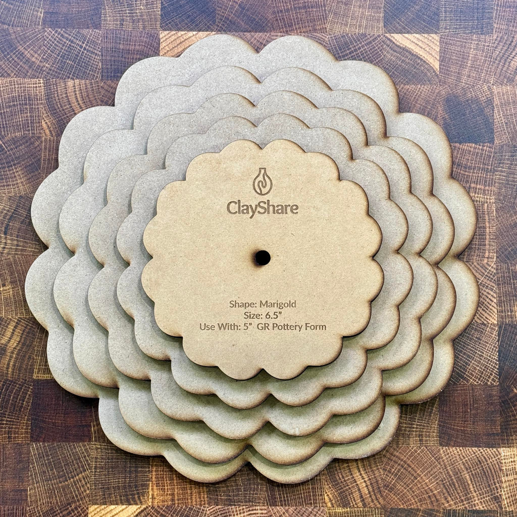 Marigold Round Stack Rim Template Set