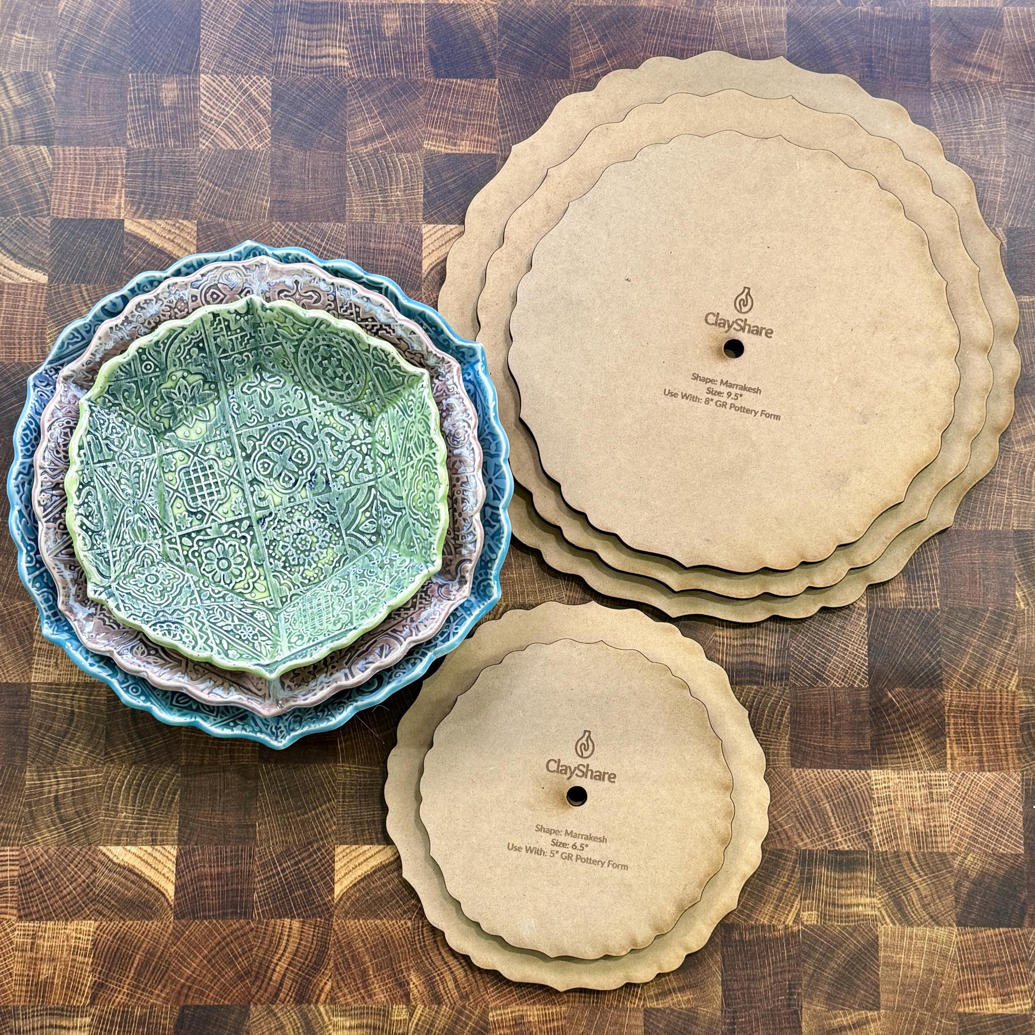 Marrakesh Round Stack Rim Template Set