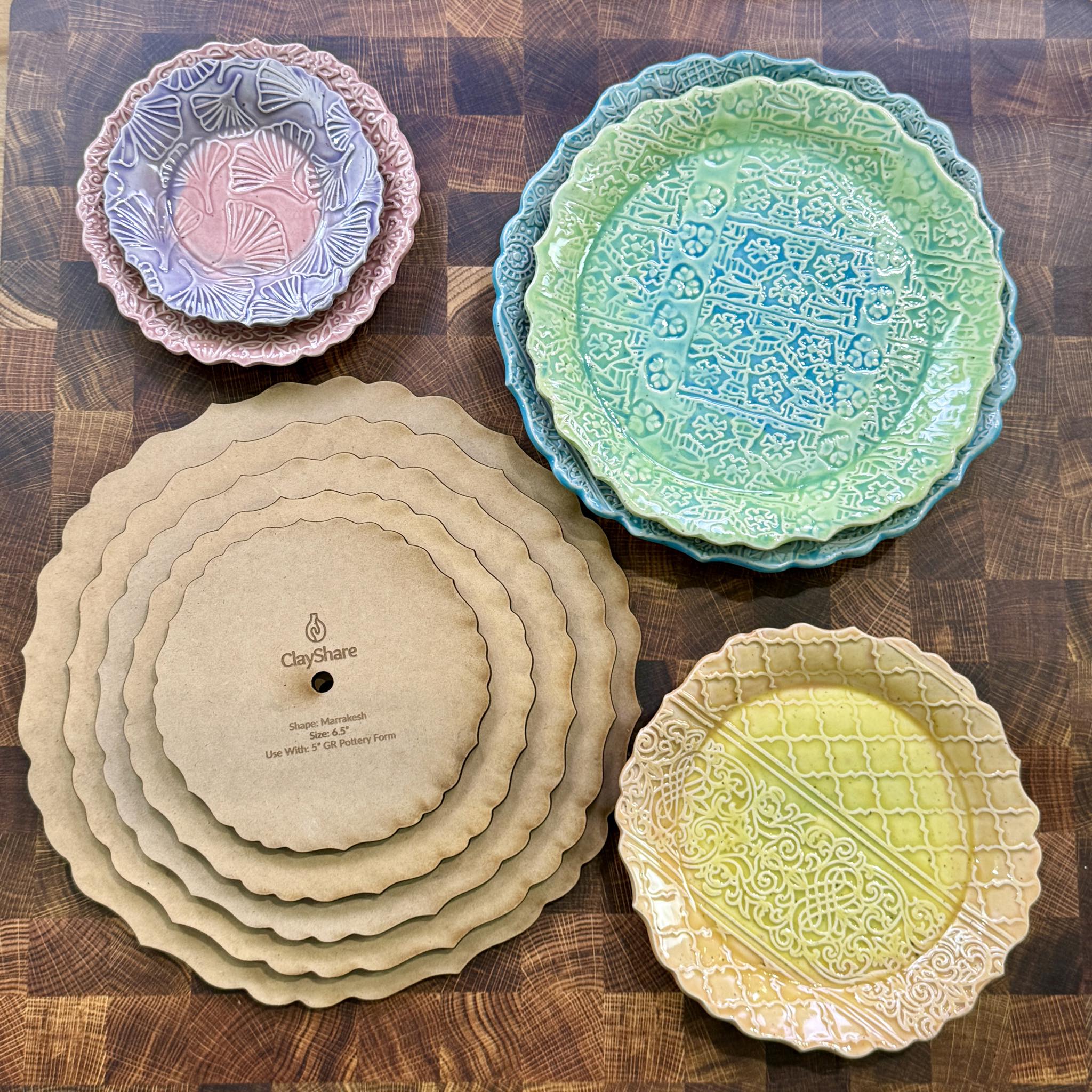 Marrakesh Round Stack Rim Template Set
