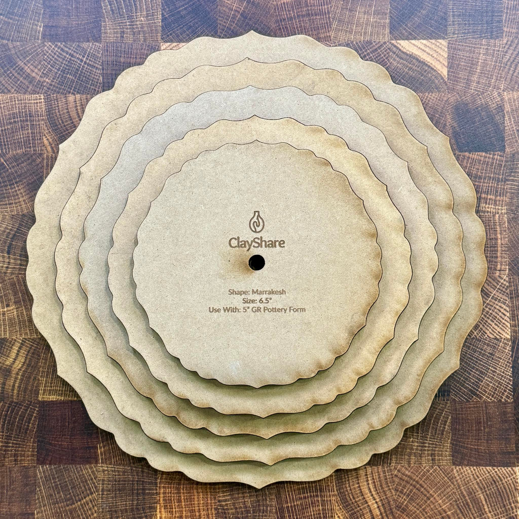 Marrakesh Round Stack Rim Template Set
