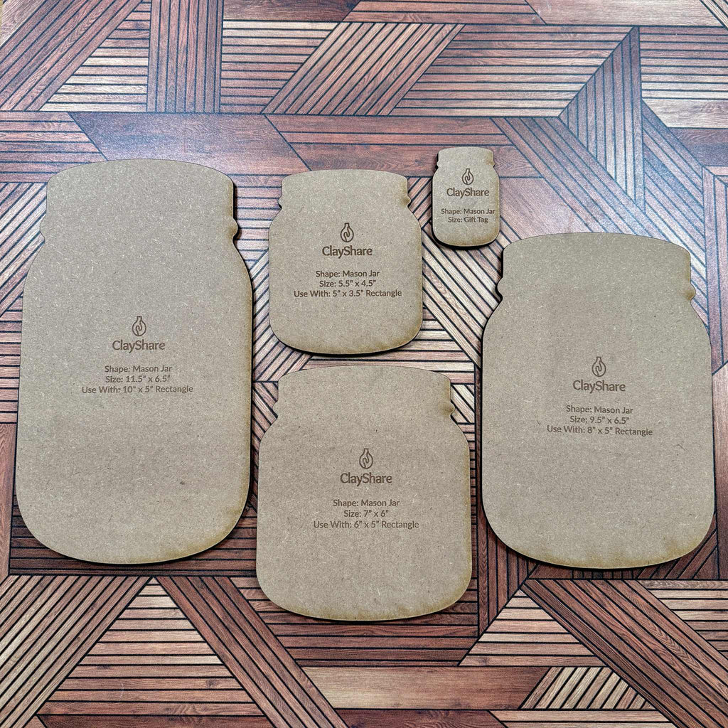 Mason Jar Rim Template Set