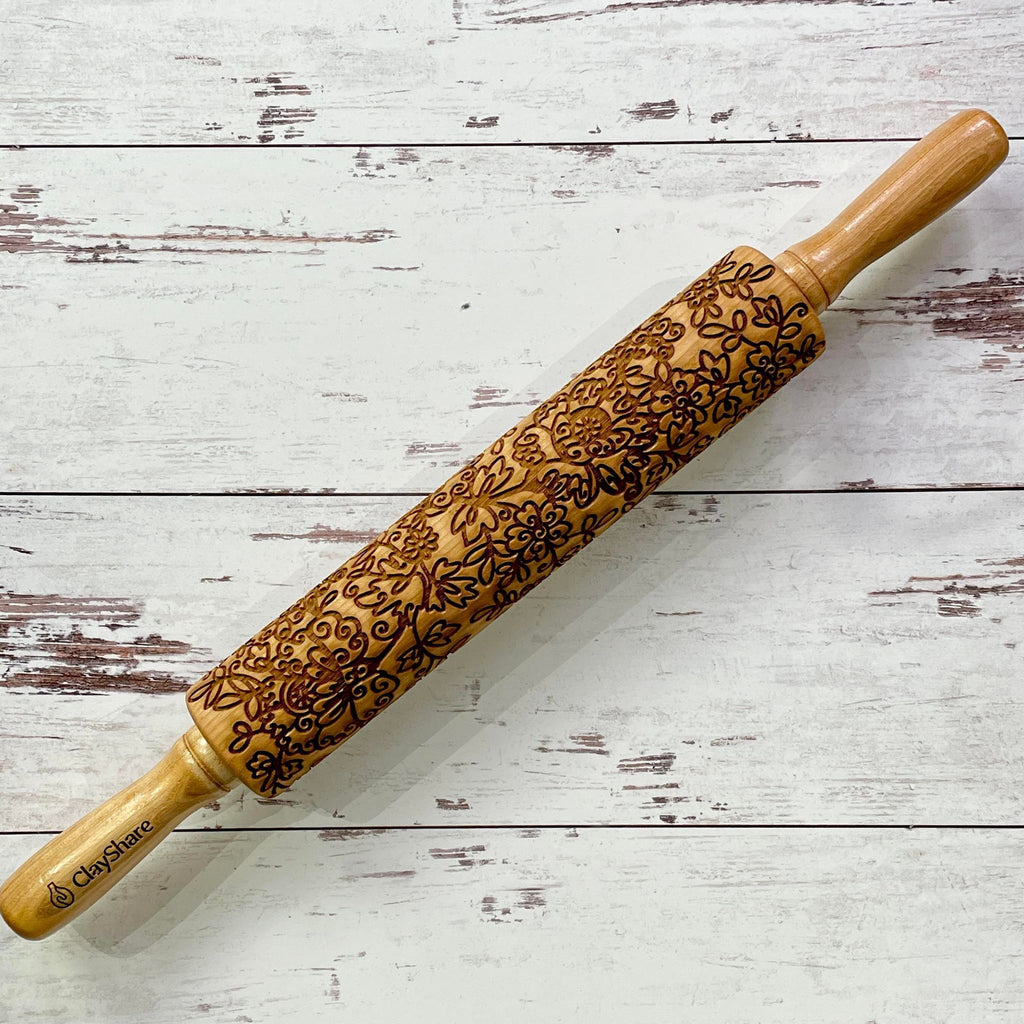 Minnie's Lace Flowers 12 Rolling Pin