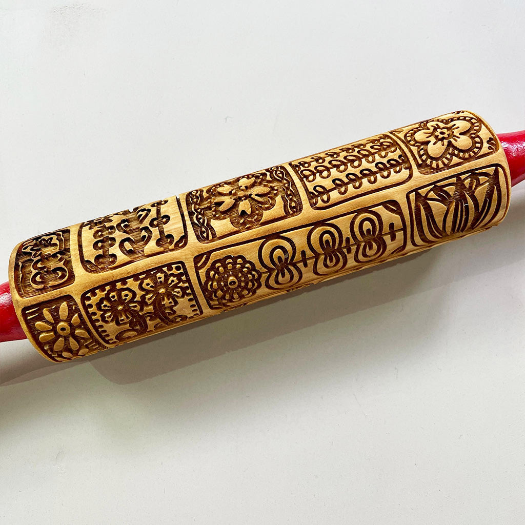 Pin Flower 2 (Poppy) 7 Rolling Pin