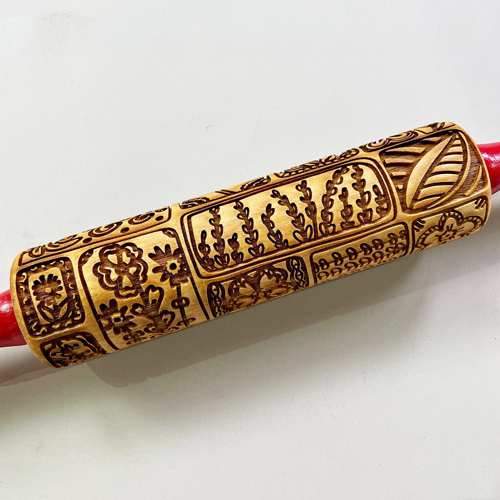 Pin Flower 2 (Poppy) 7 Rolling Pin