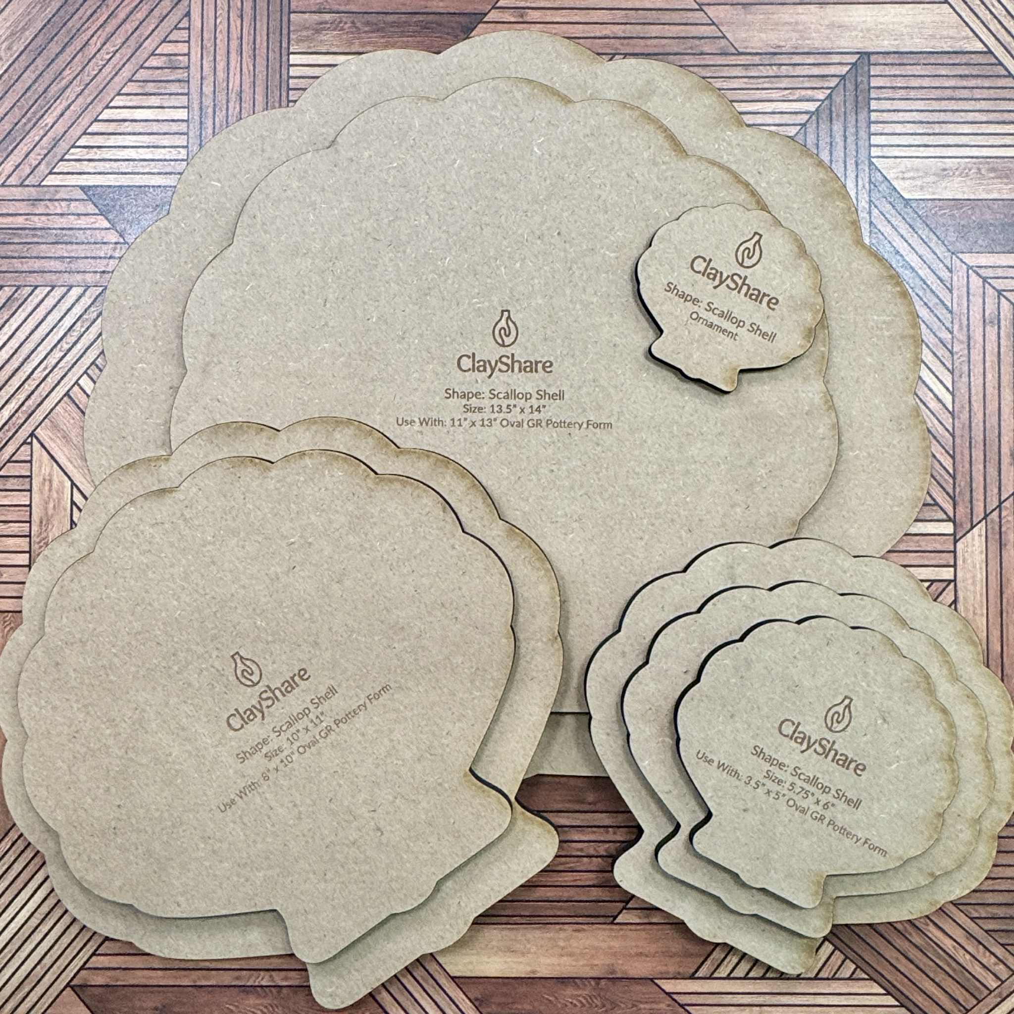 Scallop Shell Mega Template Set